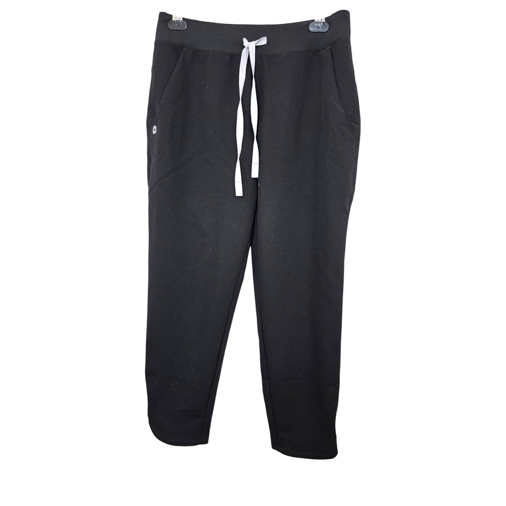 Figs Black Jogger-Style Scrub Grunge Goth Whimsy Pants Drawstring Waist Size S/P